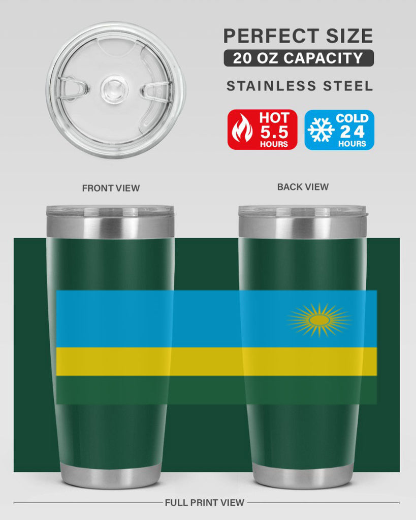 Rwanda 53#- world flags- Tumbler