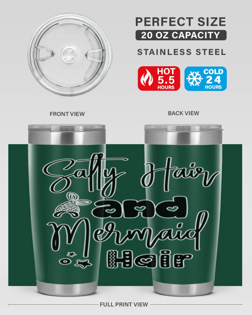 Salty Hair and Mermaid Hair 572#- mermaid- Tumbler