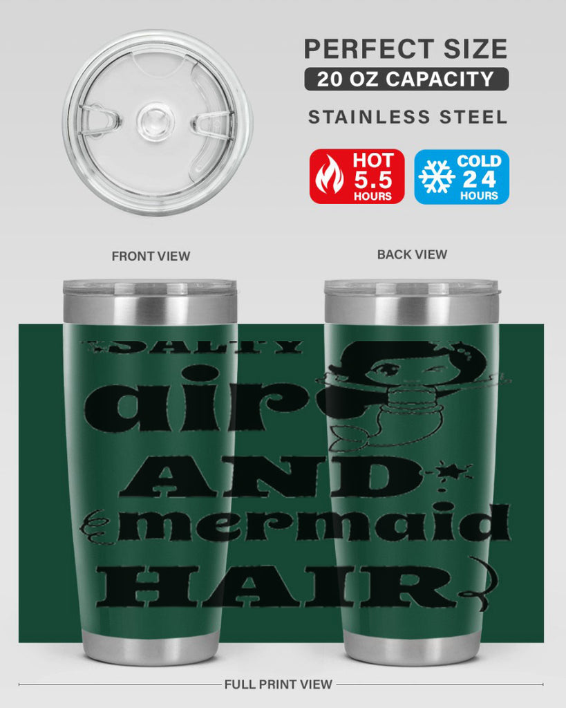 Salty air and mermaid hair 567#- mermaid- Tumbler