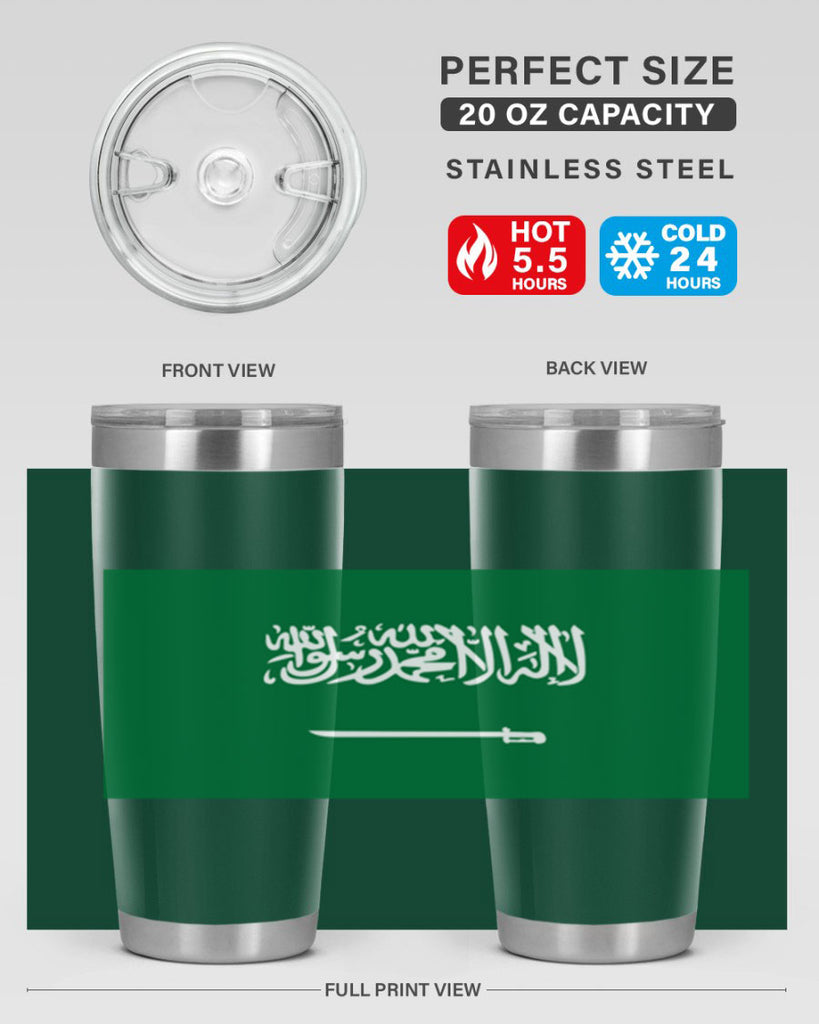 Saudi Arabia 46#- world flags- Tumbler
