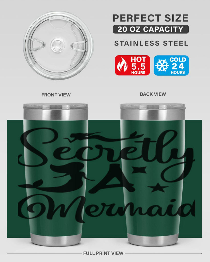 Secretly a mermaid 580#- mermaid- Tumbler