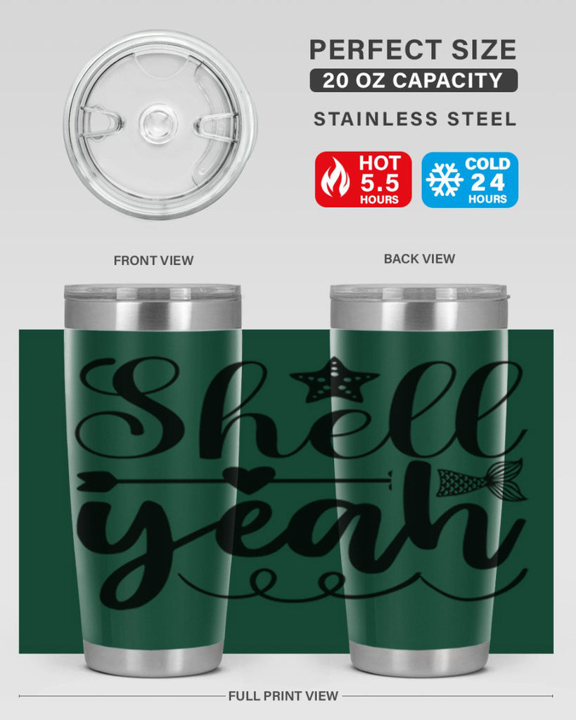 Shell Yeah 593#- mermaid- Tumbler