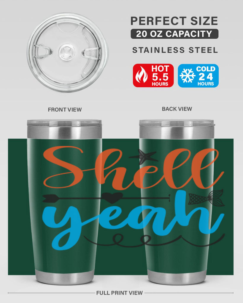 Shell Yeah 594#- mermaid- Tumbler