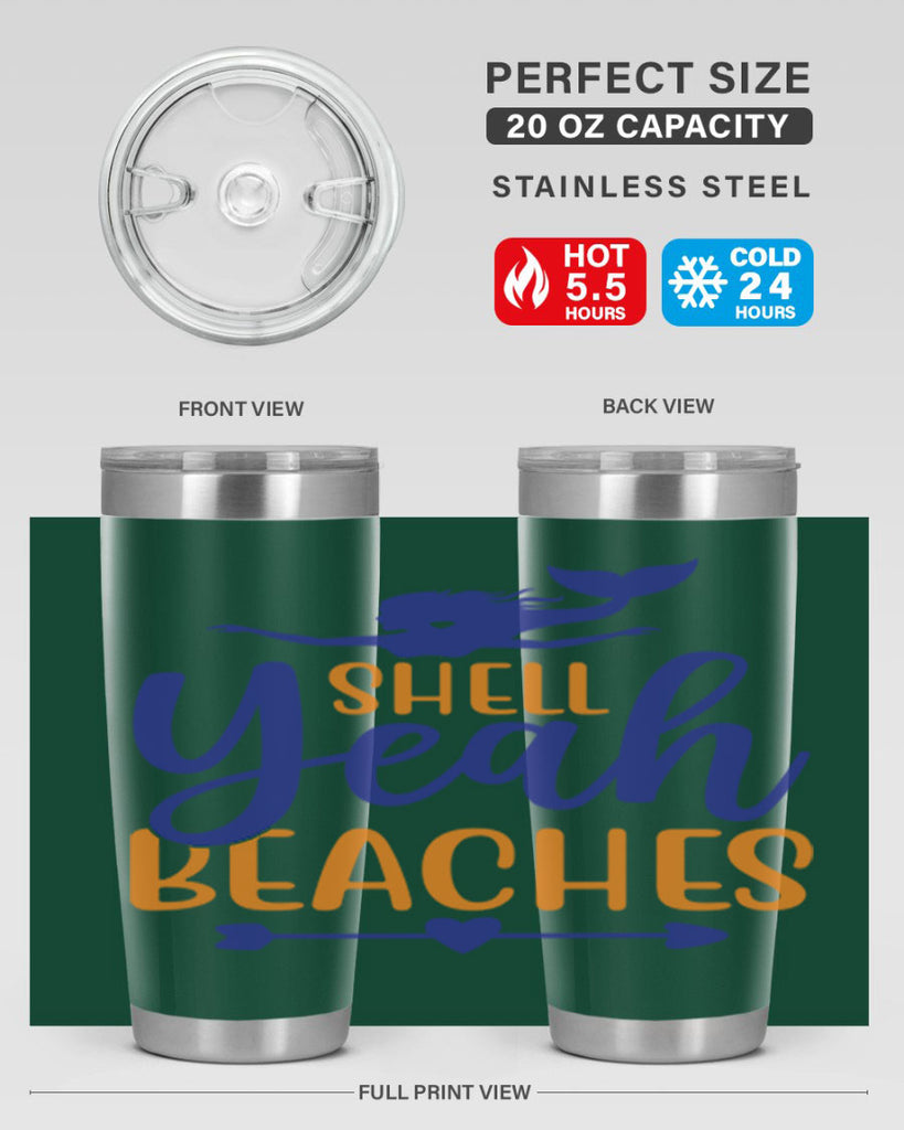 Shell Yeah Beaches 584#- mermaid- Tumbler