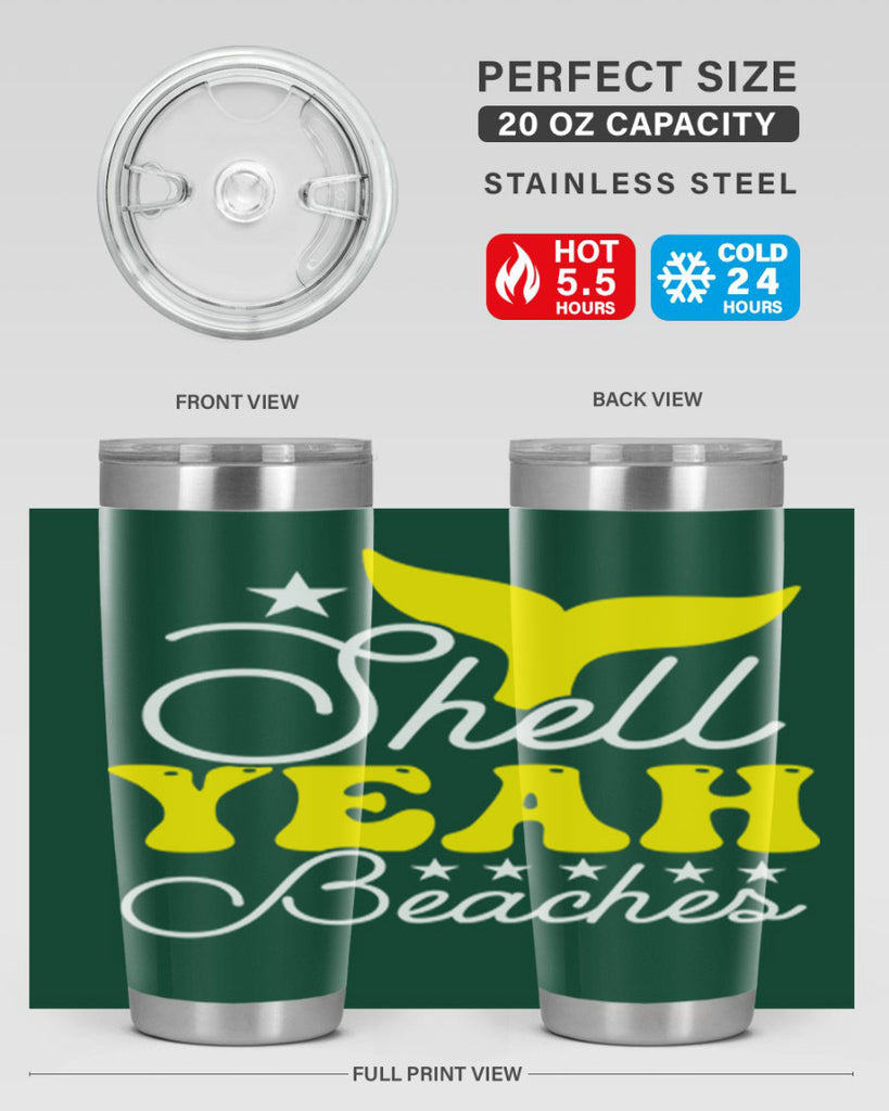 Shell Yeah Beaches 585#- mermaid- Tumbler