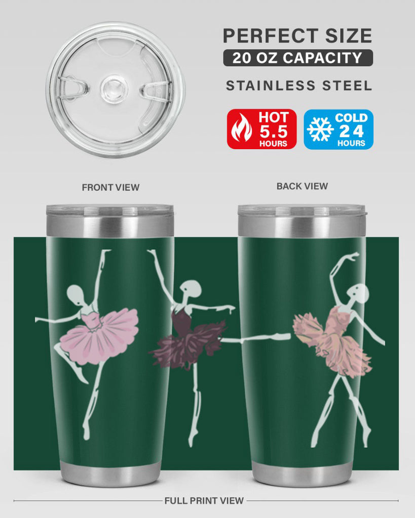 Skeleton Ballerinas Ballet Halloween Ballet 79#- ballet- Tumbler