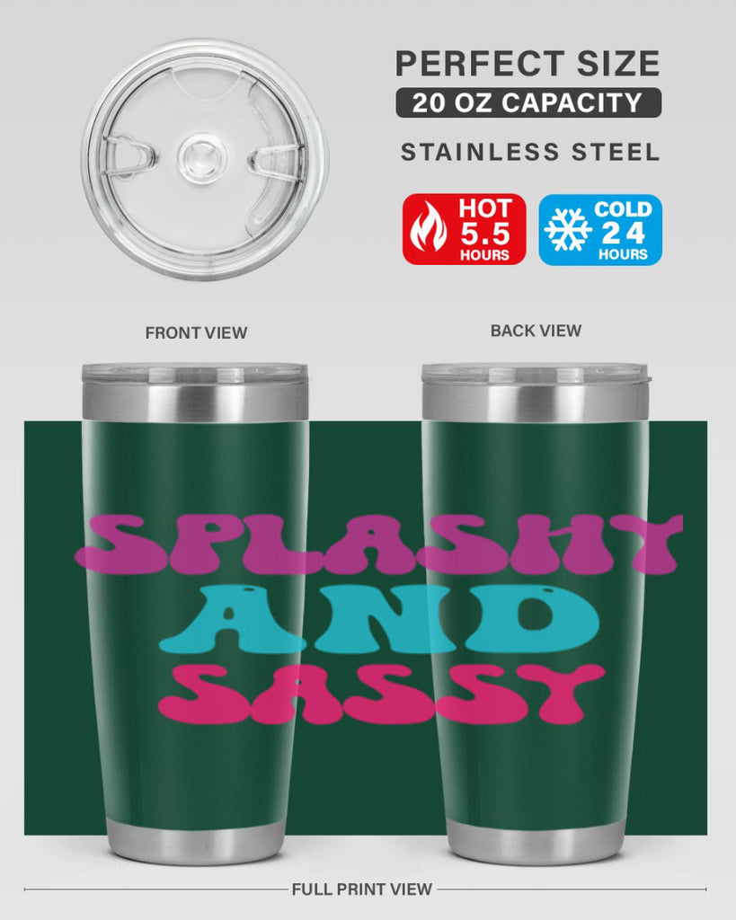 Splashy And Sassy 622#- mermaid- Tumbler