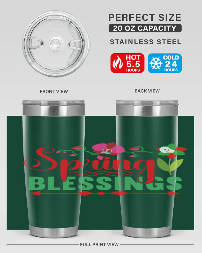 Spring Blessings 418#- spring- Tumbler