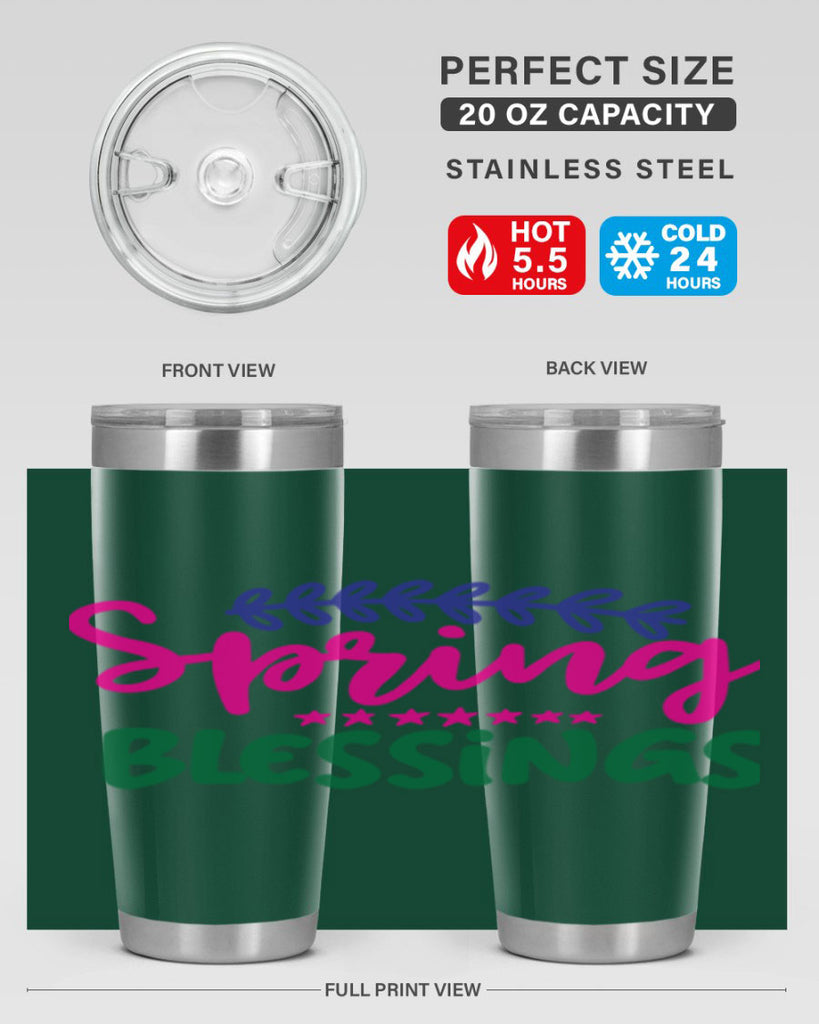 Spring Blessings 419#- spring- Tumbler