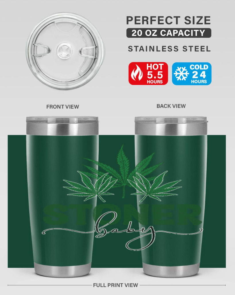 Stoner Baby Sublimation 261#- marijuana- Tumbler