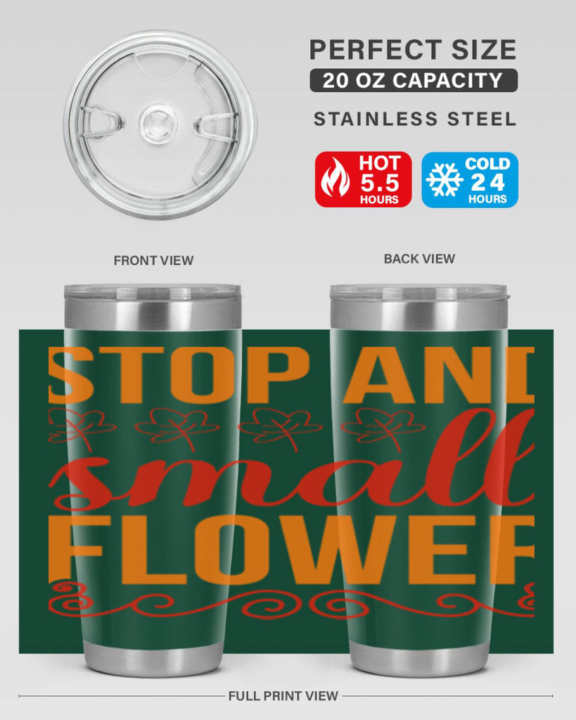 Stop and small flower 522#- spring- Tumbler