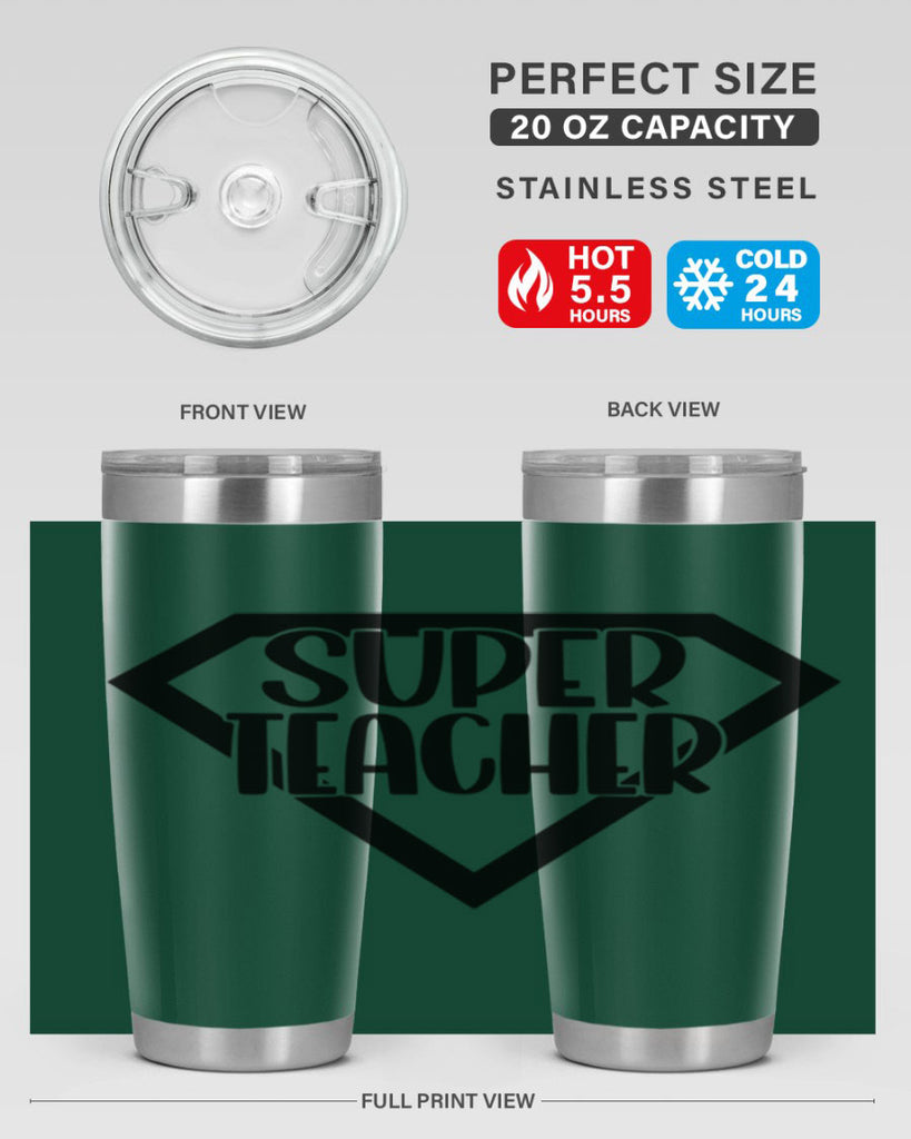 Super Teacher Style 55#- teacher- tumbler