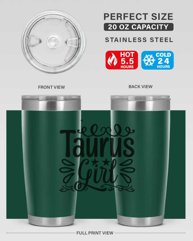 Taurus girl 497#- zodiac- Tumbler