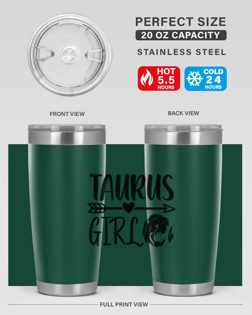 Taurus girl 498#- zodiac- Tumbler