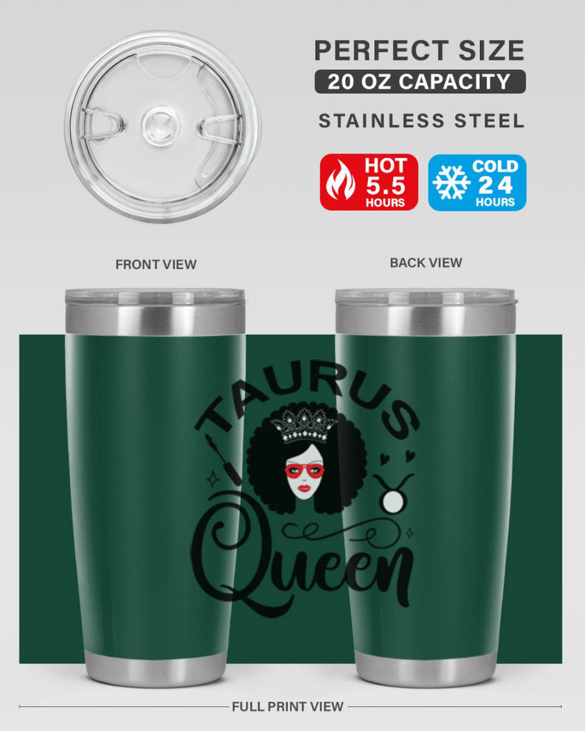 Taurus queen 505#- zodiac- Tumbler