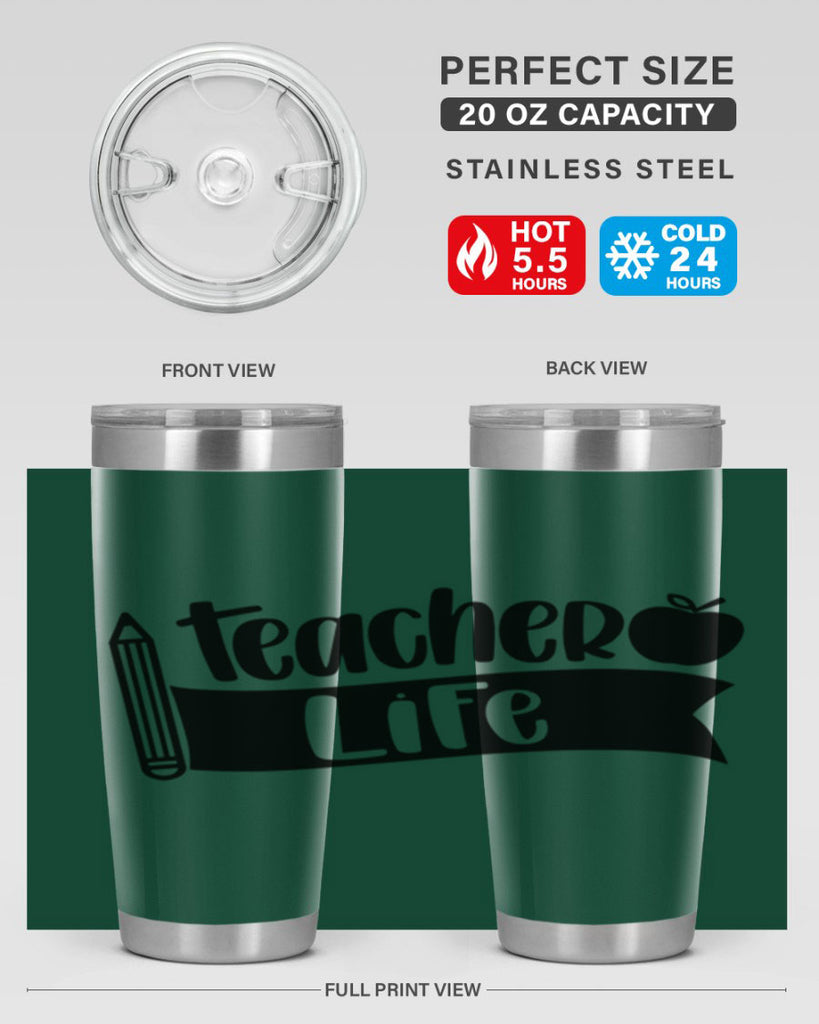 Teacher Life Style 52#- teacher- tumbler