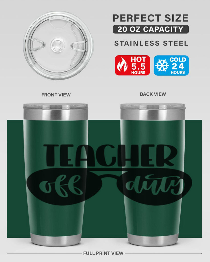 Teacher Off Duty Style 49#- teacher- tumbler