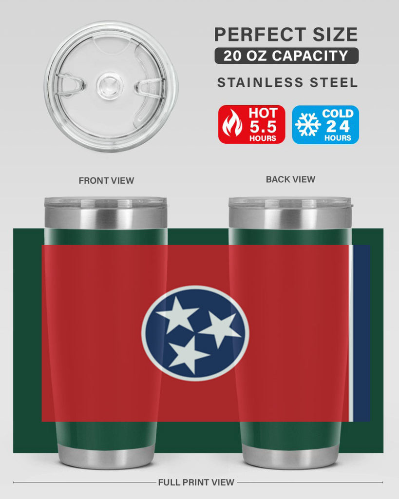 Tennessee 10#- Us Flags- Tumbler