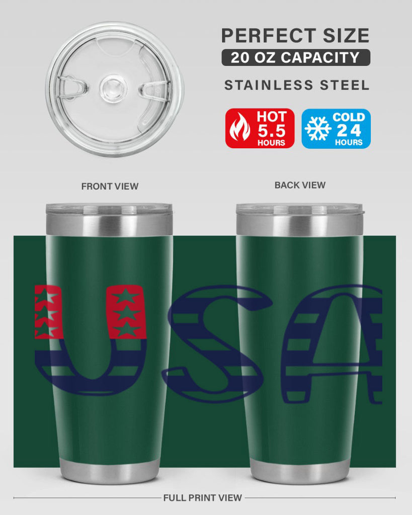 USA Style 184#- Fourt Of July- Tumbler