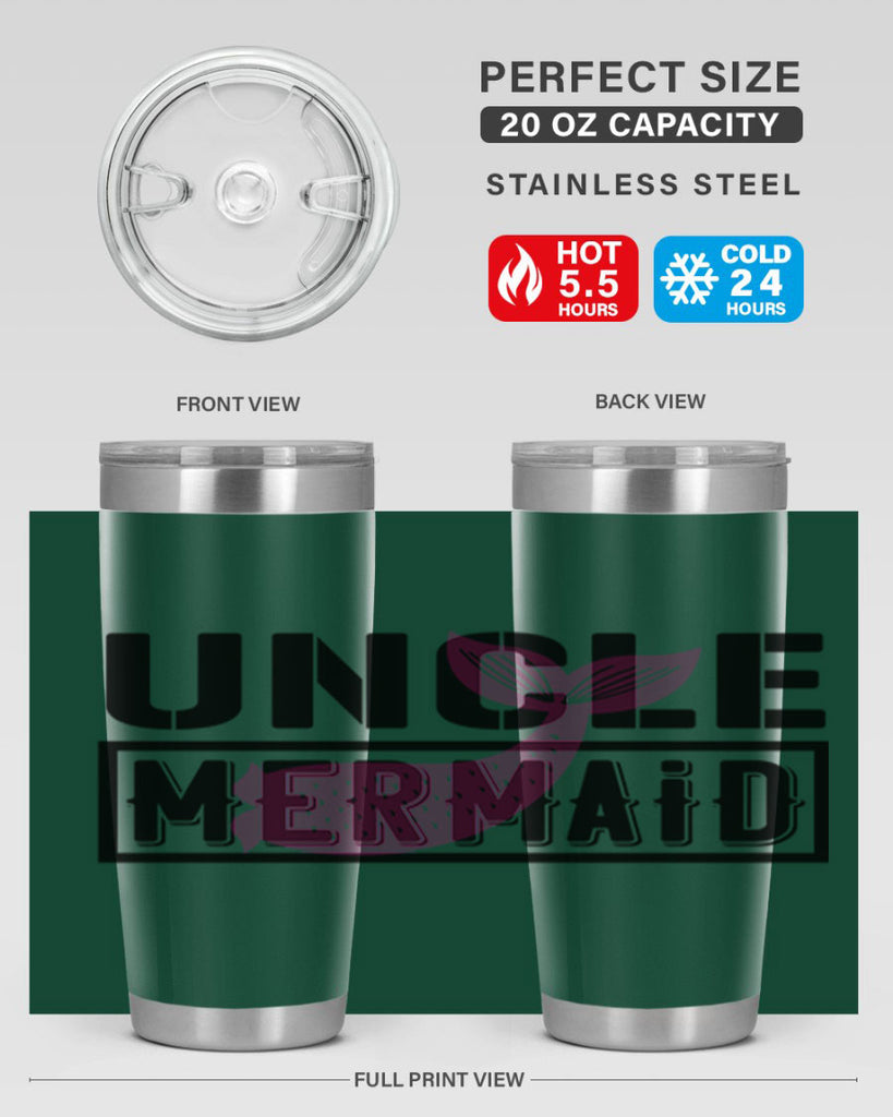 Uncle mermaid 634#- mermaid- Tumbler