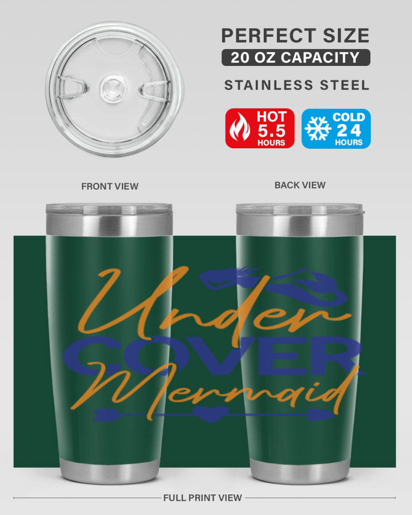 Under Cover Mermaid 636#- mermaid- Tumbler