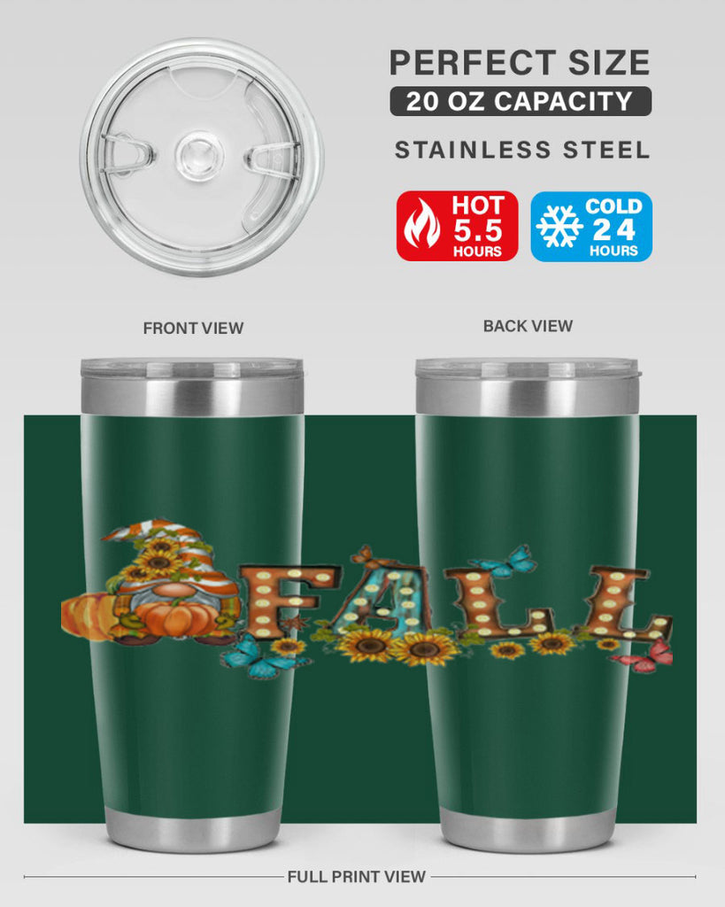 VintageFallGnome 626#- fall- Tumbler