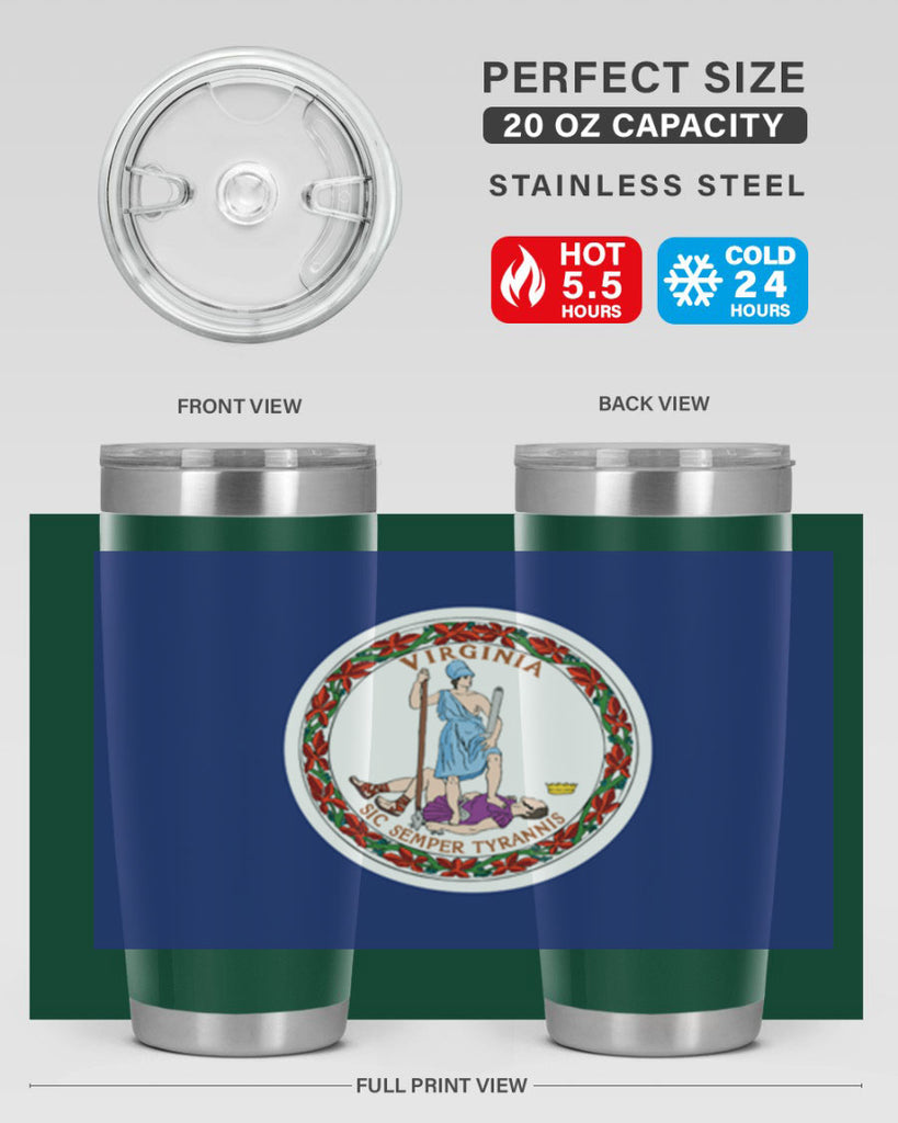 Virginia 6#- Us Flags- Tumbler