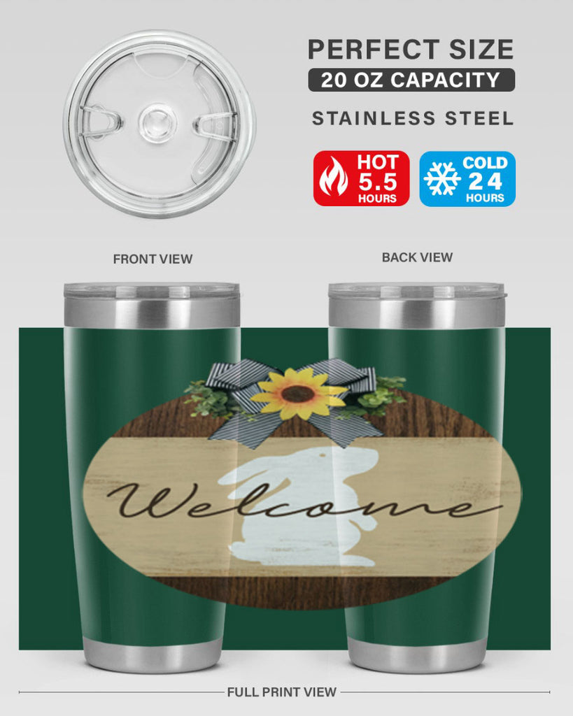 Welcome Bunny Mockup568#- spring- Tumbler