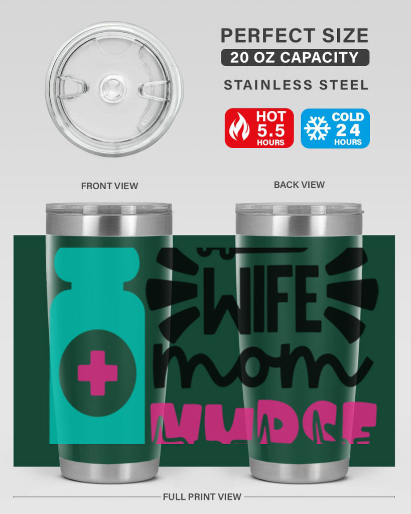 Wife Mom Nurse Style Style 10#- nurse- tumbler
