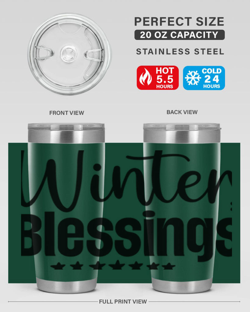 Winter Blessings497#- winter- Tumbler