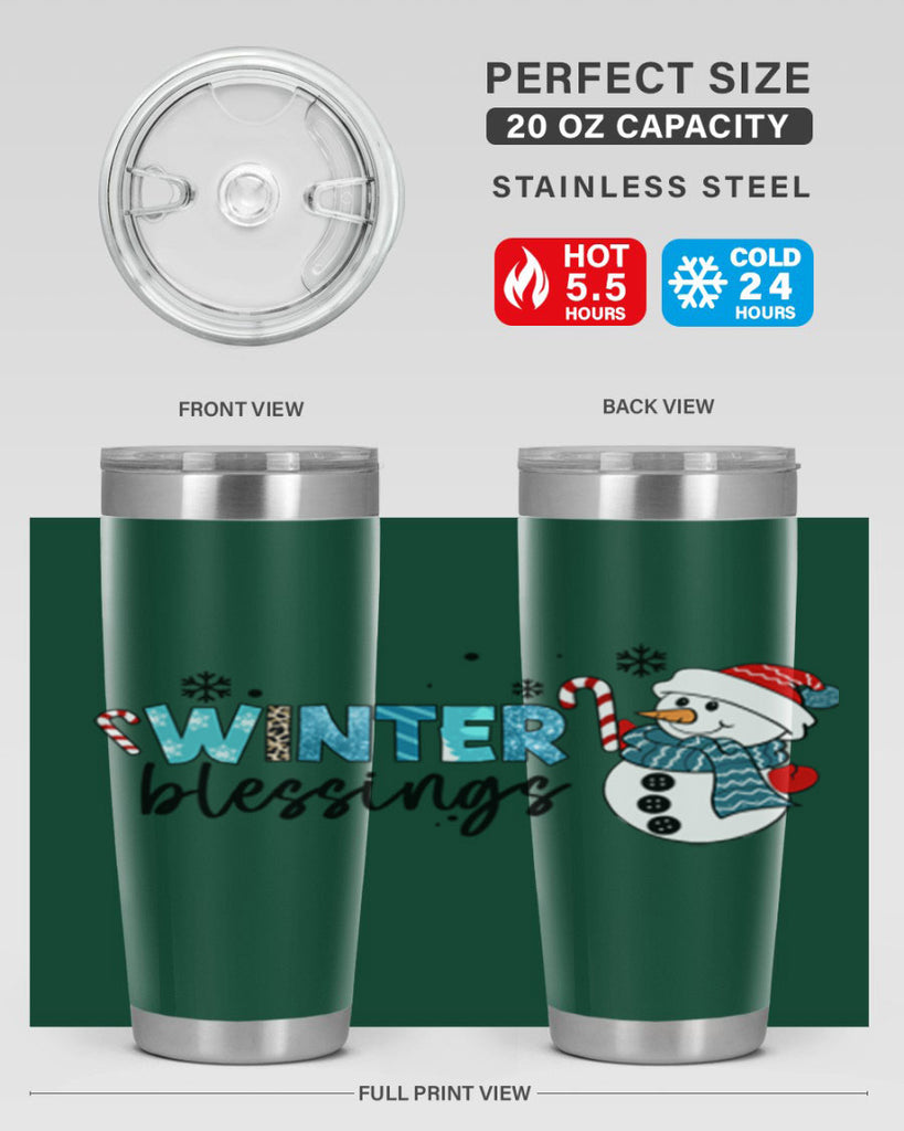 Winter blessings 570#- winter- Tumbler