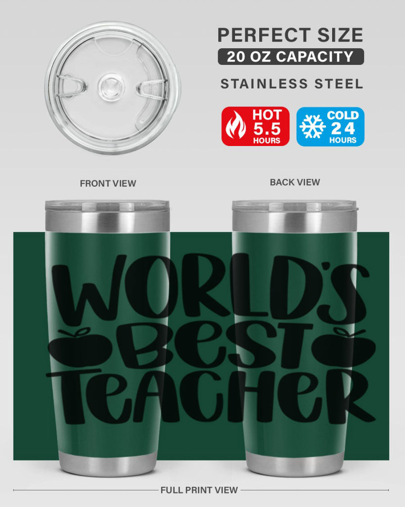 Worlds Best Teacher Style 28#- teacher- tumbler