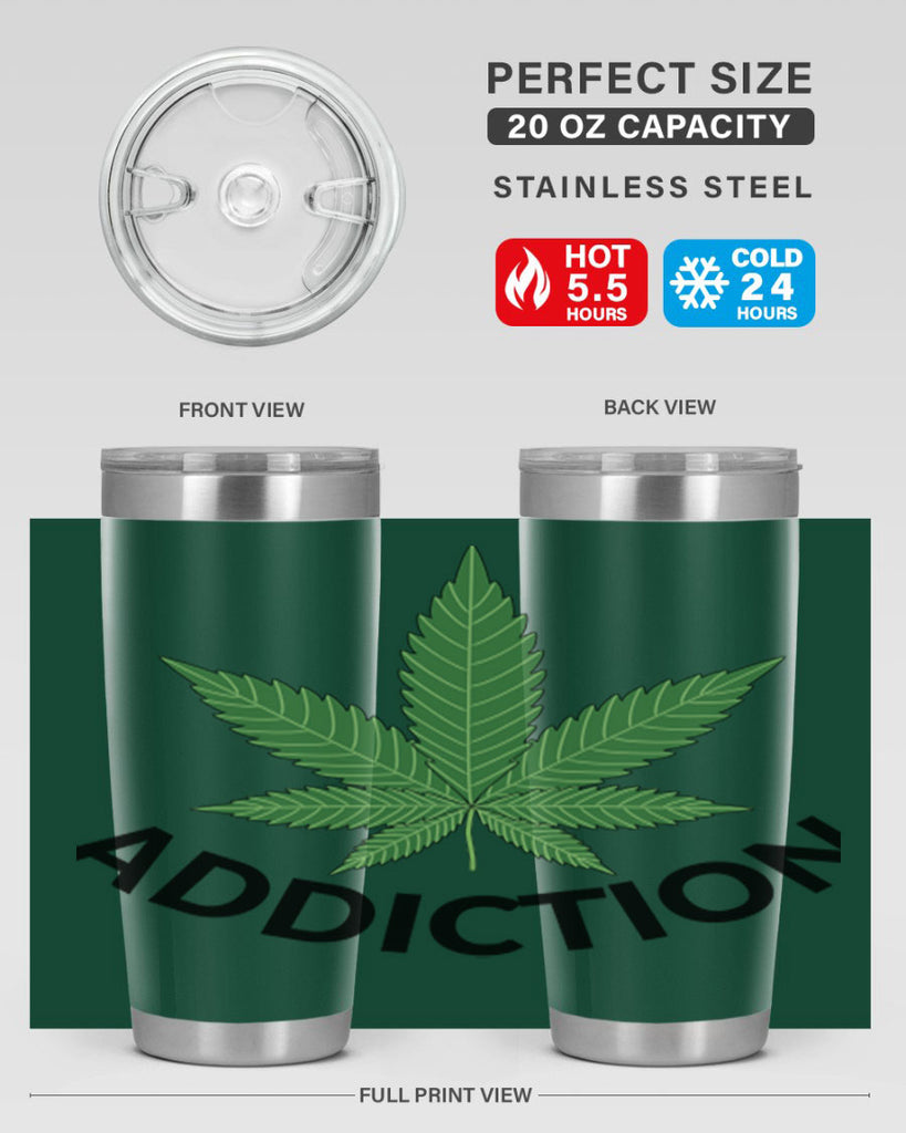 addiction cannabis 8#- marijuana- Tumbler