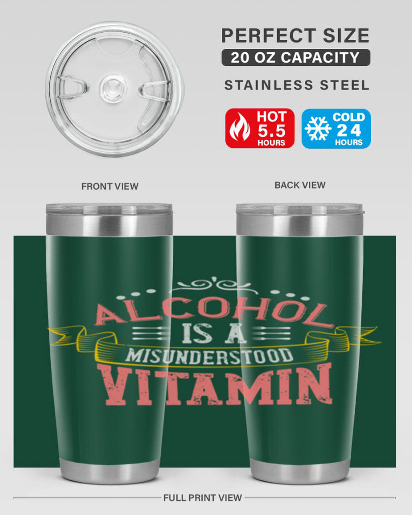 alcohol is a misunderstood vitamin 50#- cooking- Tumbler