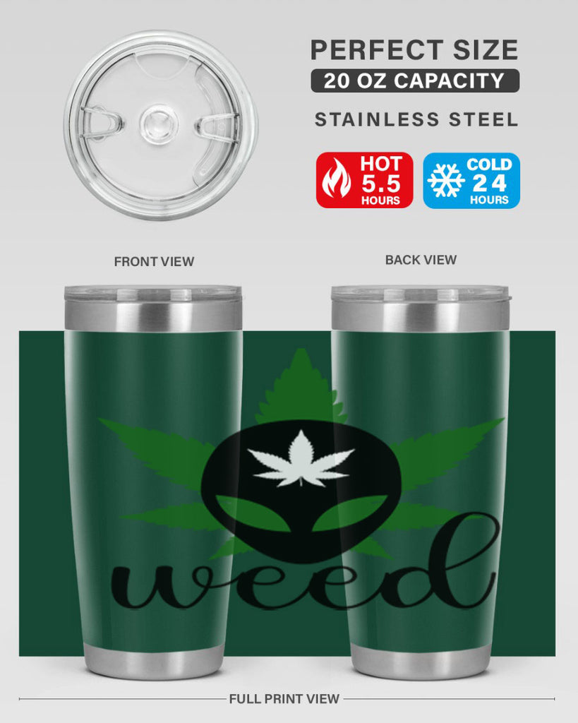 alien weed 12#- marijuana- Tumbler