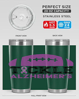 alzheimers awareness style 110#- alzheimers- Tumbler