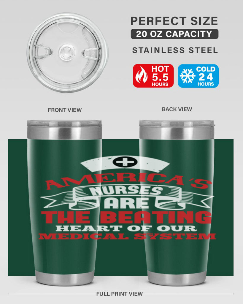 americas nurses are Style 295#- nurse- tumbler