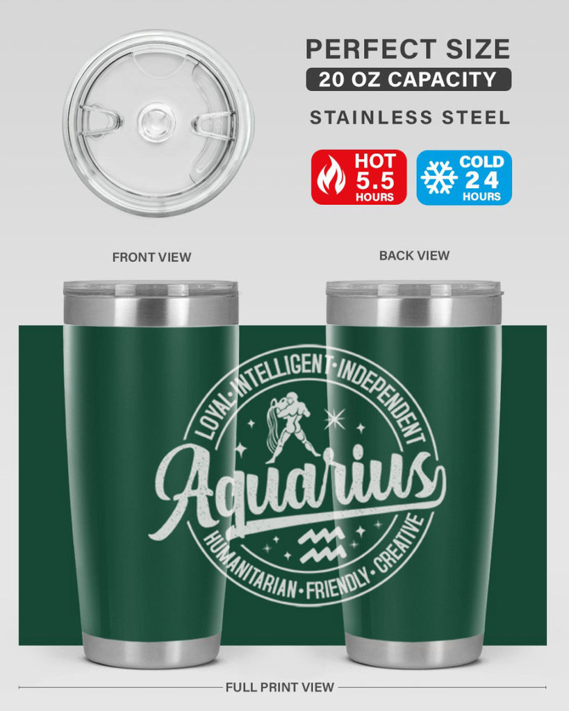 aquarius 77#- zodiac- Tumbler