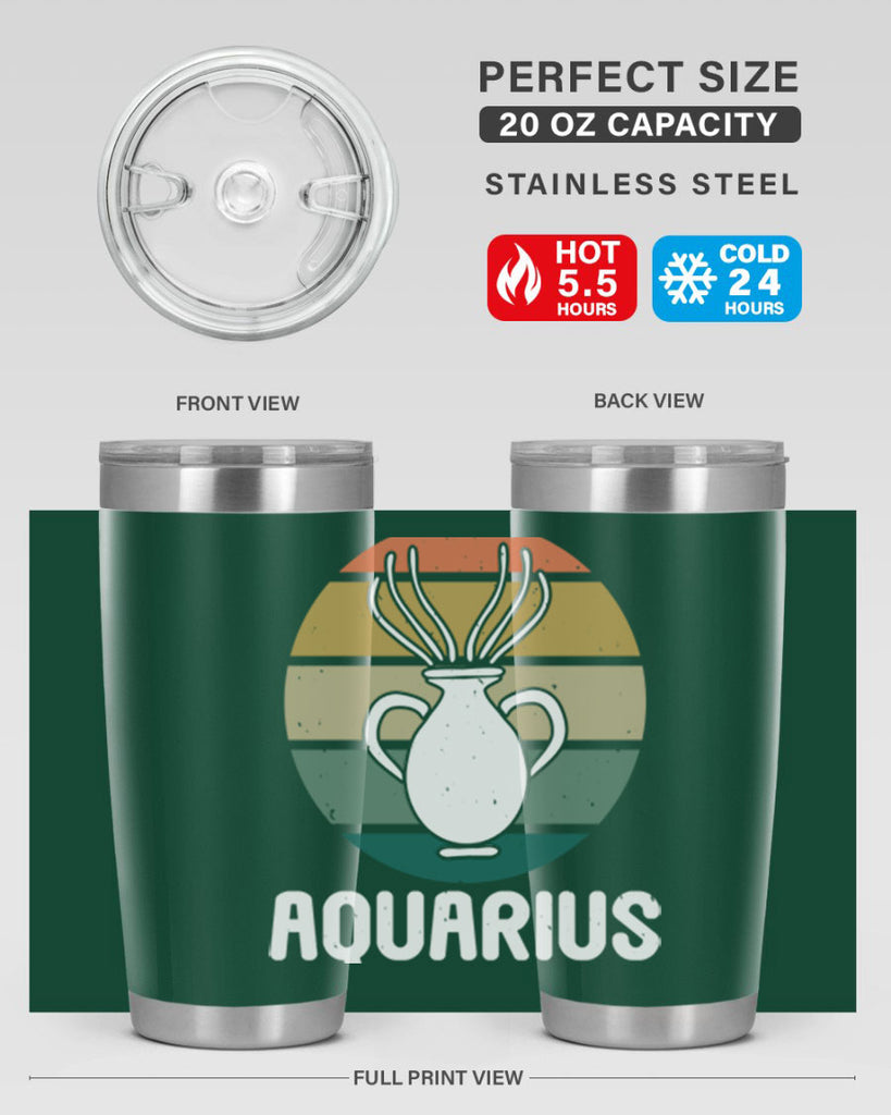 aquarius 78#- zodiac- Tumbler