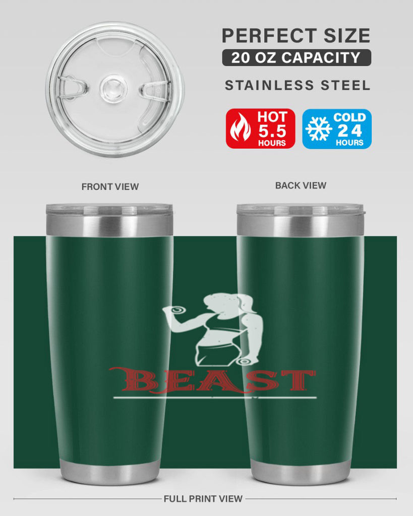 beast 102#- gym- Tumbler