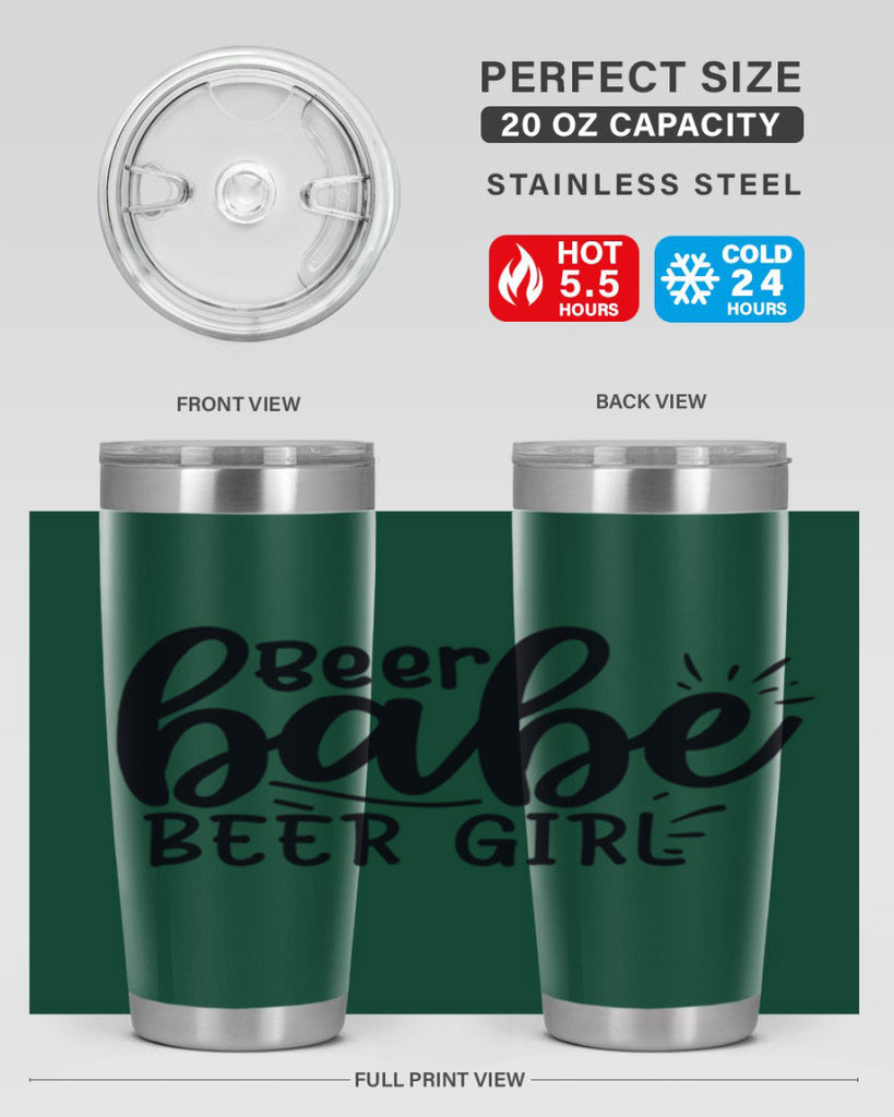 beer babe beer girl 136#- beer- Tumbler