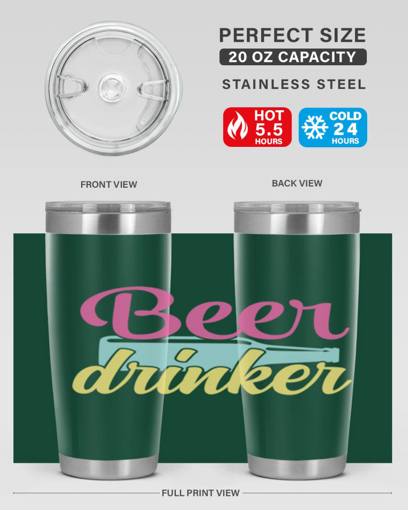 beer drinker 134#- beer- Tumbler