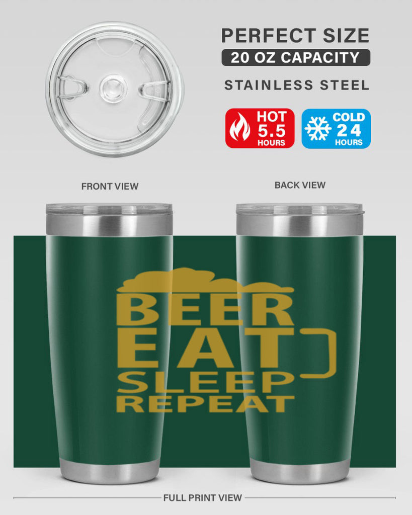 beer eat sleep 109#- beer- Tumbler