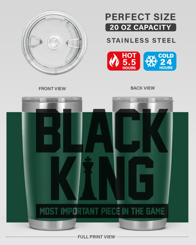 black king 199#- black words phrases- Cotton Tank