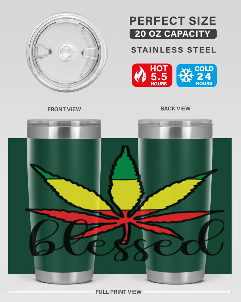 blessed cannabis jamacian 18#- marijuana- Tumbler