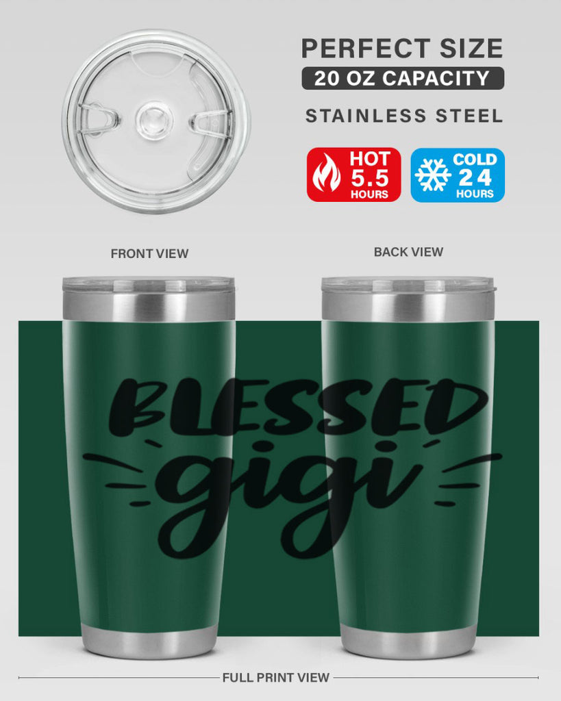 blessed gigi 64#- grandma - nana- Tumbler