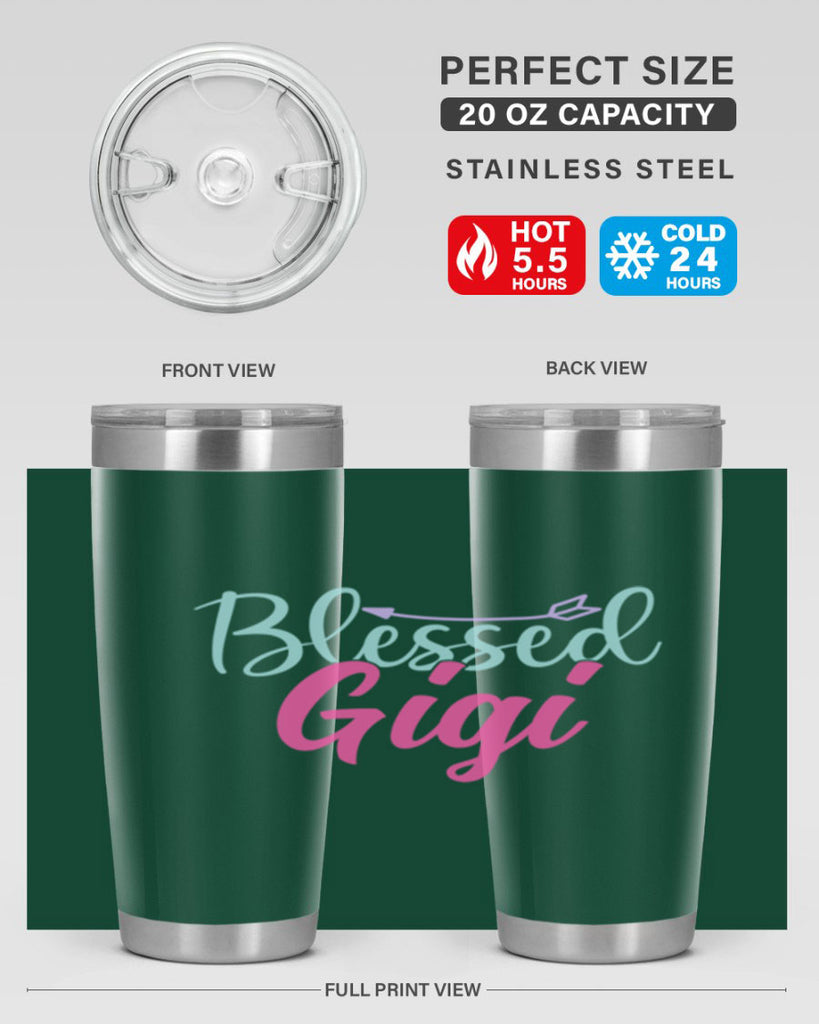 blessed gigi 65#- grandma - nana- Tumbler