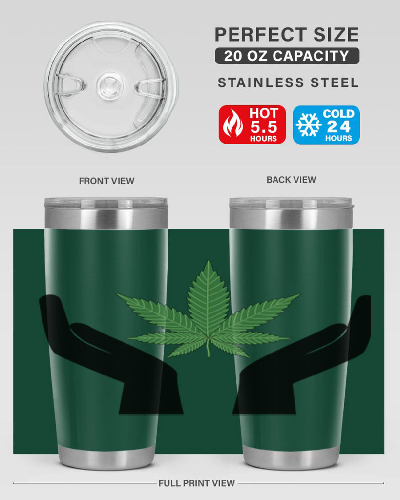 cannabis hands 44#- marijuana- Tumbler