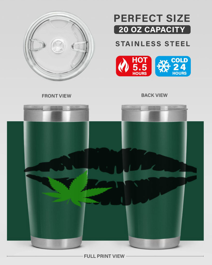 cannabis lips 47#- marijuana- Tumbler