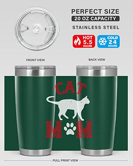 cat mom Style 35#- cat- Tumbler
